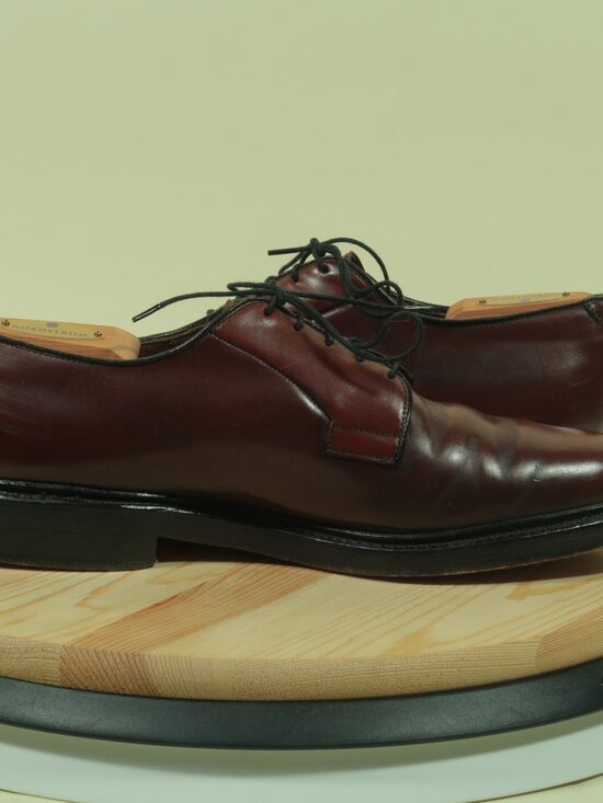 Allen Edmonds Leeds Shell Cordovan Dress Shoes Mens 8.5D Brown PTB main image 12